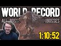 Sekiro all bosses speedrun in 11052 world record glitchless worlds first sub 11