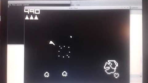 Arduino Hackvision Asteroids with sound in Linux