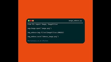 Python PIL - Emboss an image