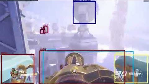 YOLO detection bots in training room