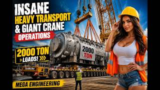 INSANE Heavy Transport & Giant Crane Operations | 2000 Ton Loads and Mega Engineering