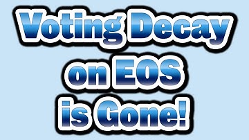 🔵 All Voting Decay on EOS is Gone! Anyone can refresh anyone else