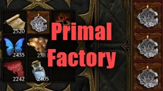 Primal Squirts Factory, 3x in 120 Reforges (Big Season 24 Monk Crafting Session)