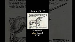 Bible Unicorns: Atheist Meme vs. Accurate Translation #shorts