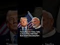 Trump’s Shocking Statement on India? 🇮🇳 vs 🇺🇸 | #shorts #geopolitics