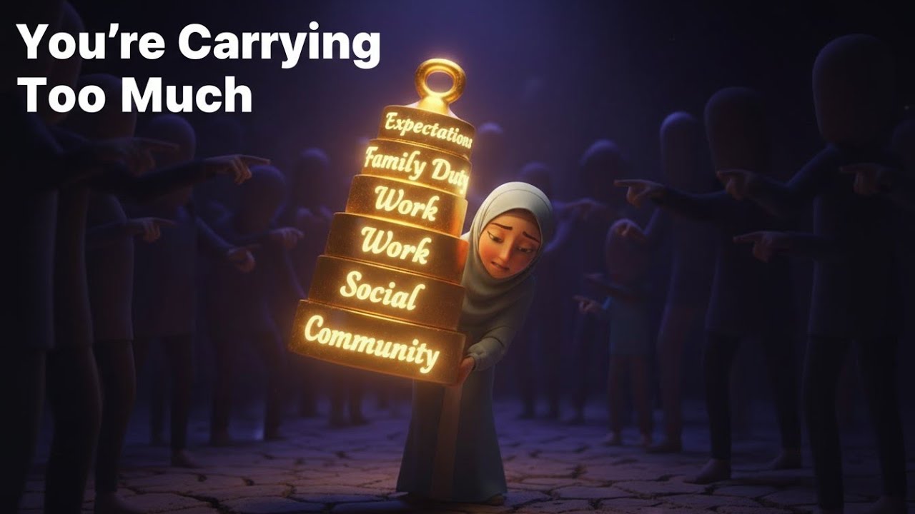 You’re Not Weak, You’re Just Carrying Too Much | An Islamic Reminder for the Exhausted |