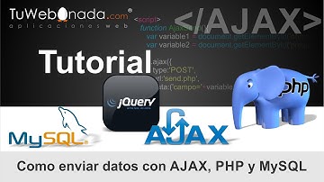 Como enviar datos con AJAX, PHP, MySQL, jQuery y CSS