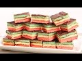 Italian Rainbow Cookies Recipe - Laura Vitale - Laura in the Kitchen Episode 882