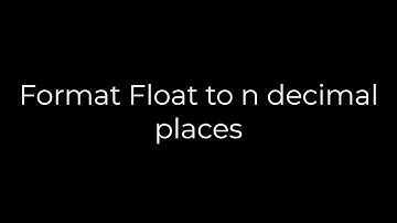 Java :Format Float to n decimal places(5solution)