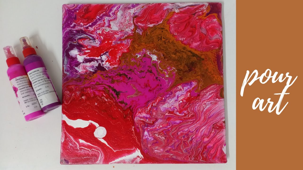 Acrylic Pour Art || SWIRL POUR TECHNIQUE || Fluid Art - YouTube