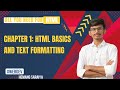 Chapter 1: HTML Basics and Text Formatting|HTML Web development  | Hemang Saraiya | Quantum Explorer