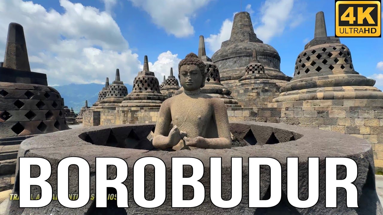 Borobudur, Indonesia 🇮🇩 2024 Walking Tour 4K UHD