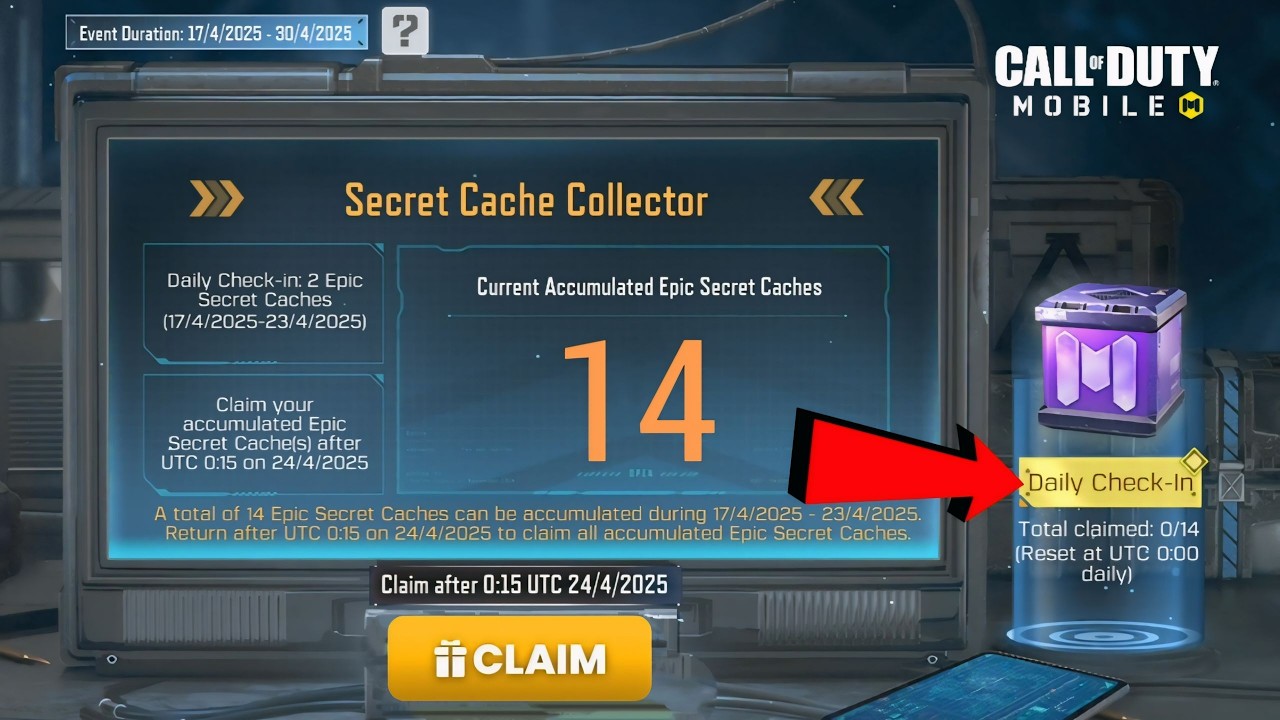 COLLECT MORE FREE 14 SECRET CACHE IN COD MOBILE - YouTube