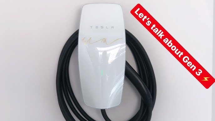 TESLA GEN3 and GEN2 EVSE Wall Connector Pedestal -Mounted EV