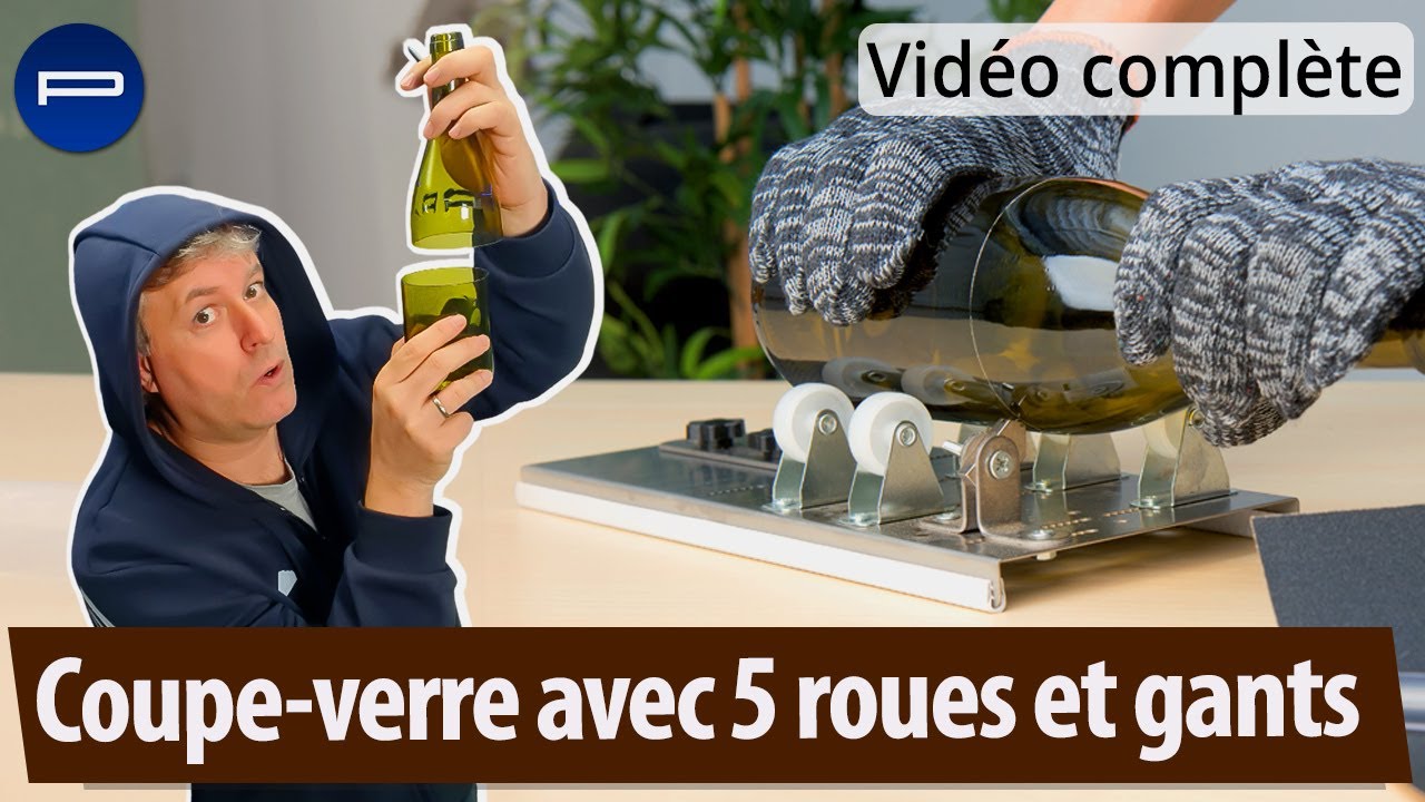 Comment couper une bouteille ou un bocal en verre pour réaliser un vase  photophore ? [PEARLTV.FR]