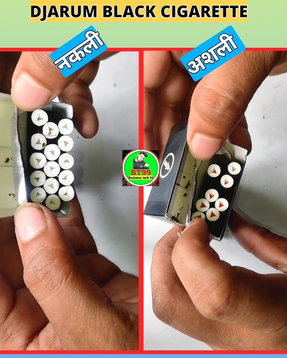 djarum Black Cigarette Original vs Dublicate | Black cigarette अशली की पहचान #ciggarette