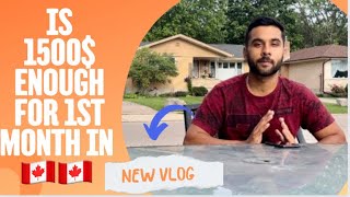 HOW MUCH MONEY ($🇨🇦$) SHOULD YOU BRING FROM INDIA ?|| FIRST MONTH EXPENSES IN CANADA 🇨🇦