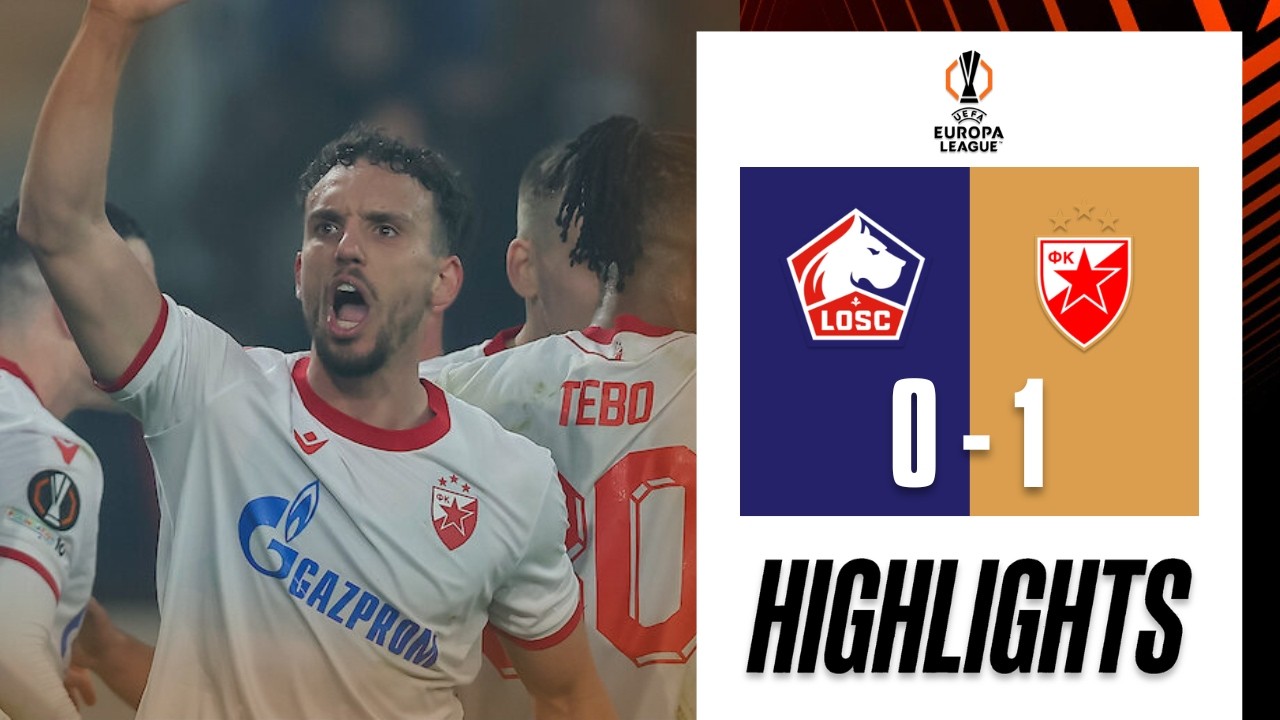 Lille Vs FK Crvena Zvezda 0-1 | Highlights & Goals | Tebo Uchenna Goal | Europa League 2026 - UEL
