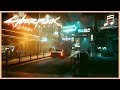 CYBERPUNK 2077 Ambient Soundtrack | City Streets at Night + Rain Ambience