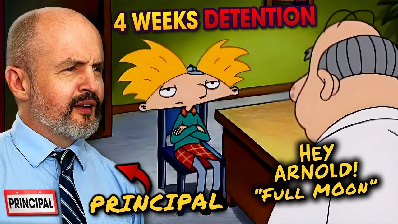 Реакция директора школы — Эй, Арнольд, 4 сезон, 3 серия — Видео с реакцией на «Полнолуние»
