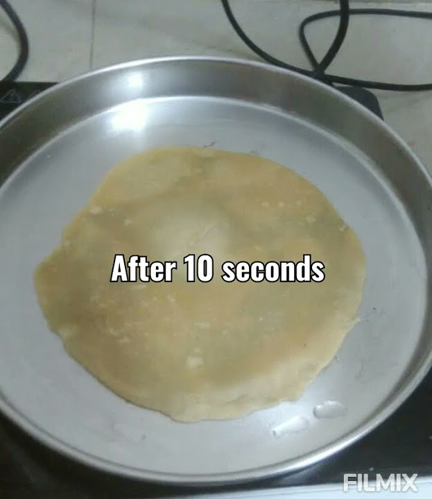 Roti on induction stove using steel plate Roti making No need of tawa