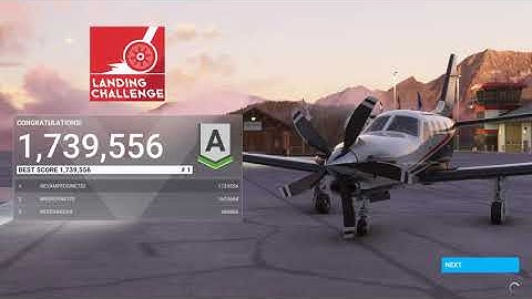 PORTIMAO Landing Challenge 1,739,556 - LEADERBOARD BUG LAST SCORE in LEADERBOARD, NOT THE BEST. MSFS