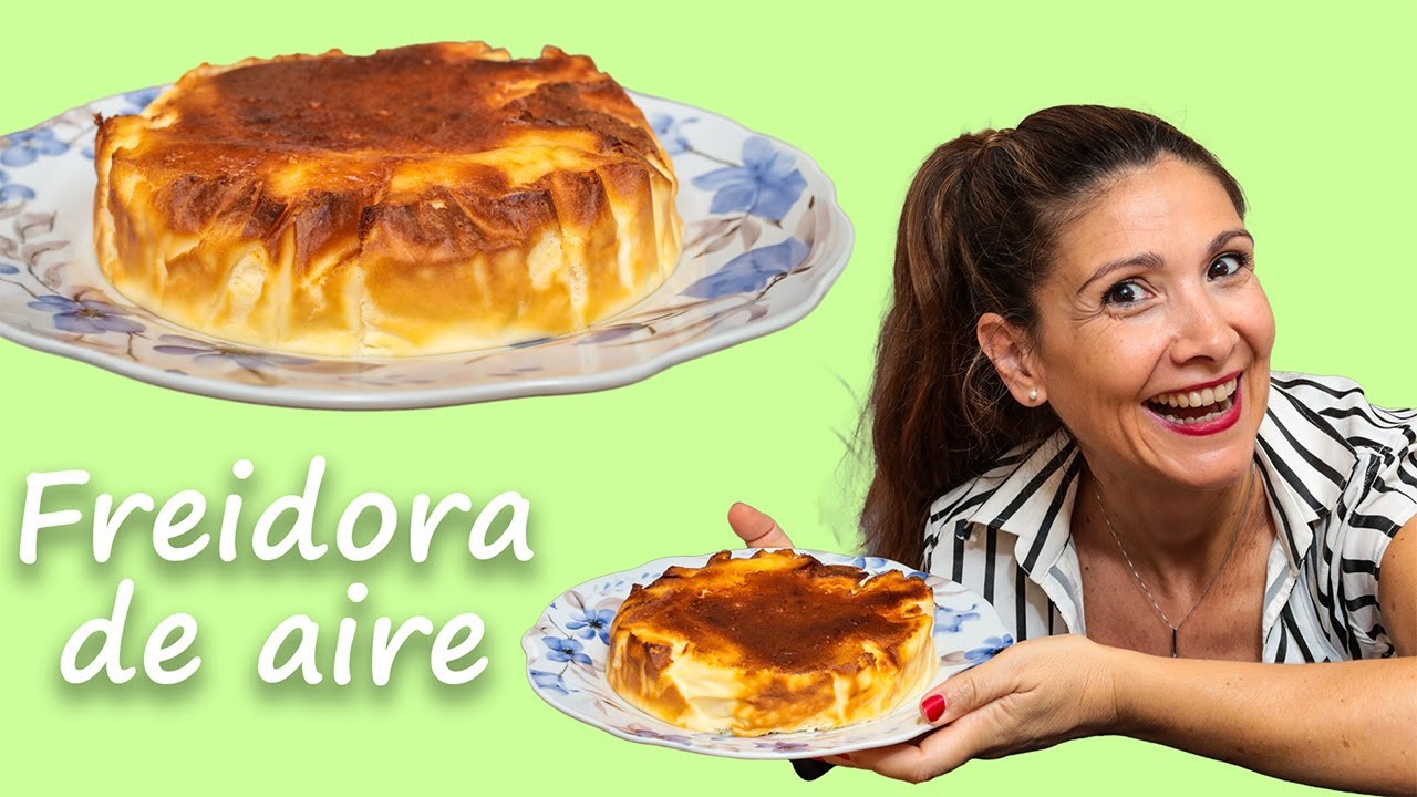 ✅TARTA de QUESO 🧀 FREIDORA DE AIRE / Súper fácil / Repostería FÁCIL y RIQUÍSIMA / Cosori air fryer