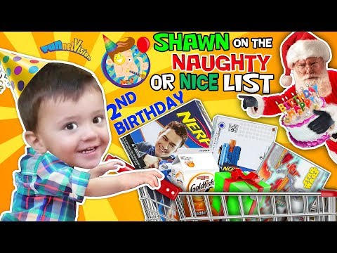SHAWN's 2nd BIRTHDAY! On Santa's Naughty List The Terrible 2's R Here FUNnel Vision Birthday Vl