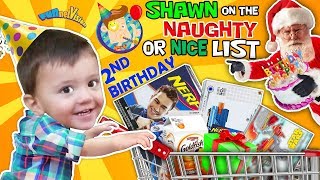 SHAWN's 2nd BIRTHDAY! On Santa's Naughty List The Terrible 2's R Here FUNnel Vision Birthday Vl