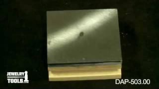 DAP-503.00 - Steel and Wood Bench Block - Jewelry Making Tools Demo