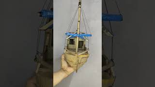 Barco De Papelão Incrível Arte Com Papelãobarco De Pesca