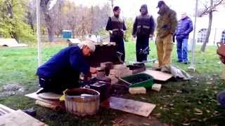 ковка катаны в Москве, в краснопресненском парке с 15- 18 октября 2014 видео - 02(, 2014-10-17T16:06:24.000Z)