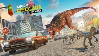 Angry Dinosaur City Attack: Wild Animal Games screenshot 3