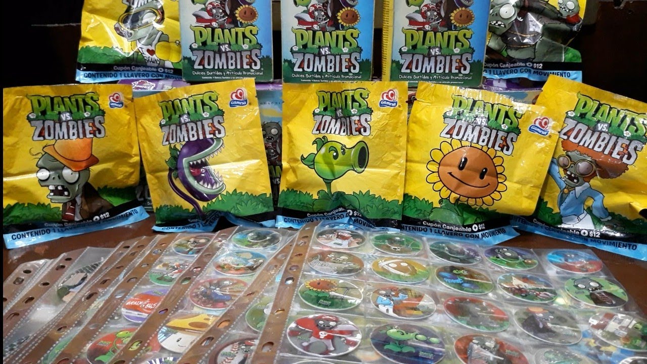 Máster Tazos Plantas vs Zombies 2013 Sabritas Gamesa Sonrics