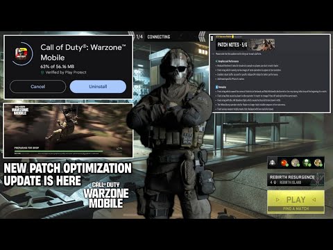 Warzone mobile new optimization update is here for android ios(s3 reloaded new patch update)wzm