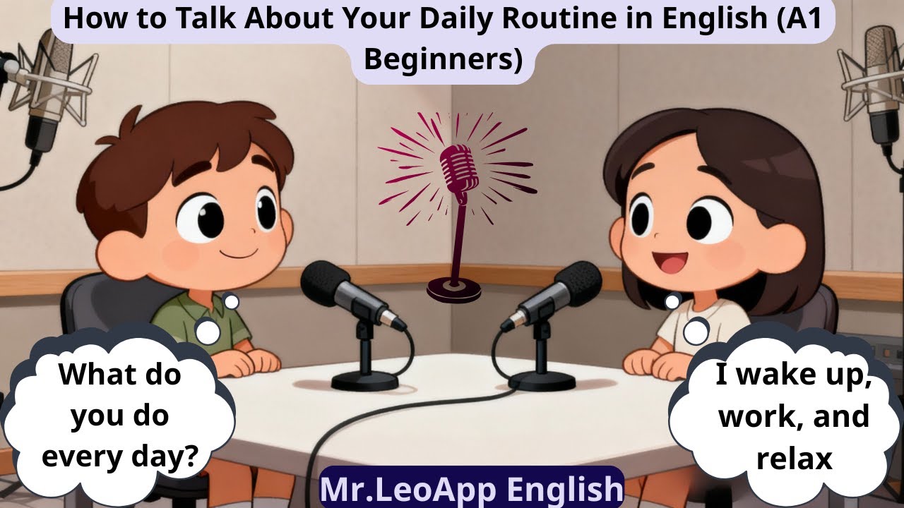 How to Talk About Your Daily Routine in English (A1 Beginners) - YouTube