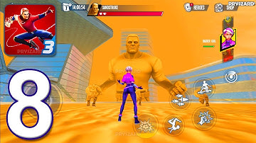 Spider Fighter 3 - Gameplay Walkthrough Part 8 - Sandstroke Boss (iOS, Android)