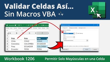 Usa este Método para Ingresar Sólo MAYÚSCULAS en Excel (Sin Macros VBA)