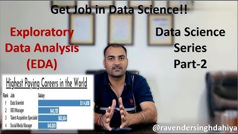 Part2- Exploratory Data Analysis EDA | Interview Questions | Get Job In Data Science | Best Course