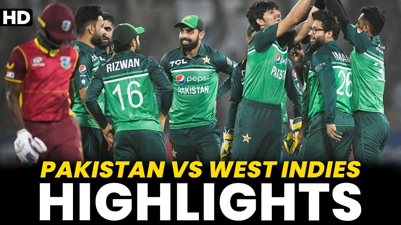 Highlights Pakistan vs West Indies 2nd ODI 2022 PCB MO2A