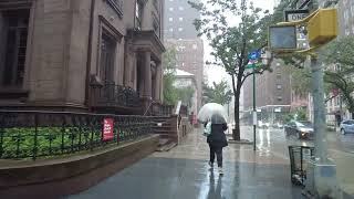 New York City - Rainy day walk in Midtown [4K]
