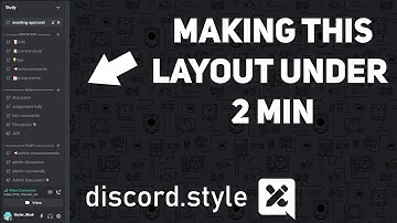 How to create discord layout in 2 minutes