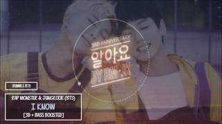 3Db Boosted Bts 방탄소년단 Rap Monster & Jungkook - I Know 알아요 Bumble.bts