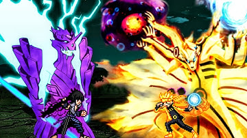 Sasuke Rinnegan V2 OP VS Naruto OP (all form) in Mugen🤩