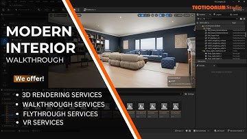 Modern Interior Walkthrough in Unreal Engine 5 (Lumen) | TECTICONISM Studio