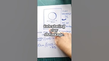 How to calculate clay shrinkage rates. #pottery #clay #howto
