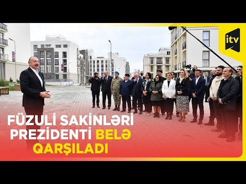 Prezident İlham Əliyevin Füzuli sakinləri ilə səmimi görüşü