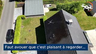 Traitement Anti-Mousse Dune Toiture À Wépion, À Côté De Namur I Icare Drone