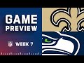 New Orleans Saints vs. Seattle Seahawks | Week 7 NFL Game Preview