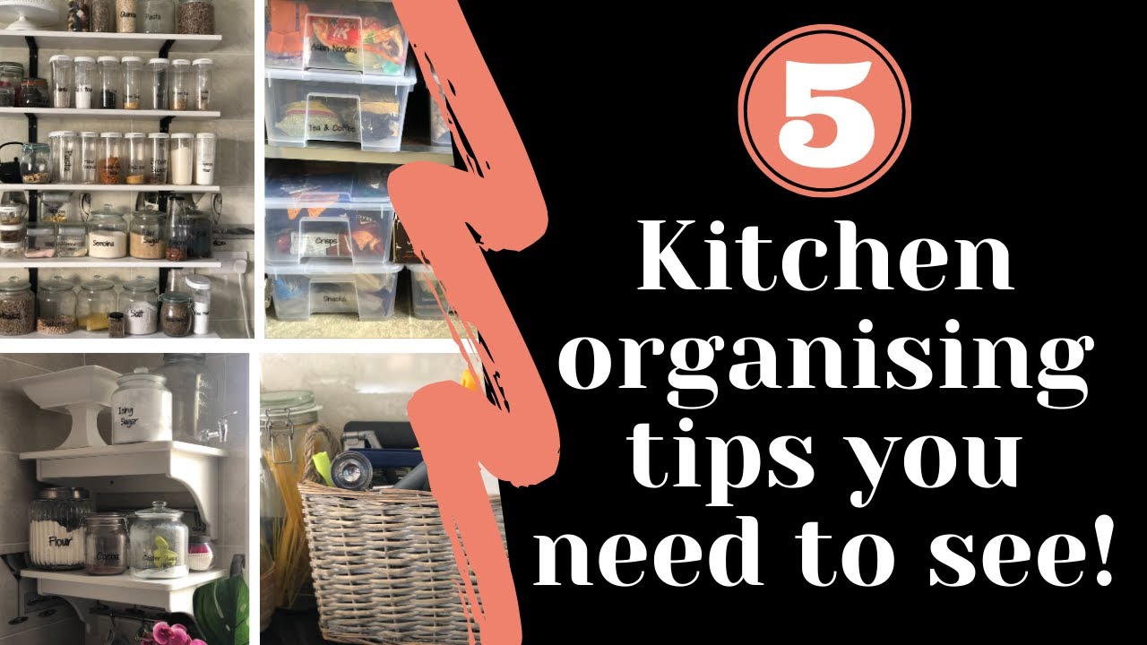 5 kitchen organising tips you NEED to see! - YouTube